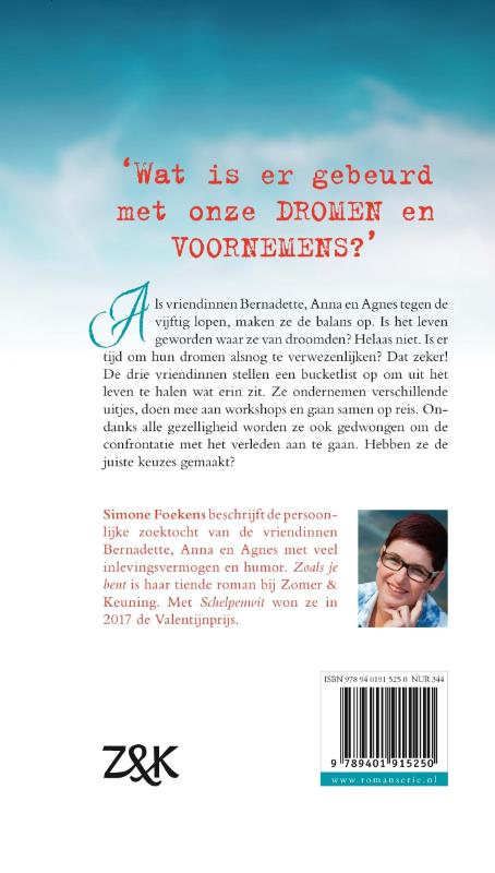 Achterkant van Zoals je bent