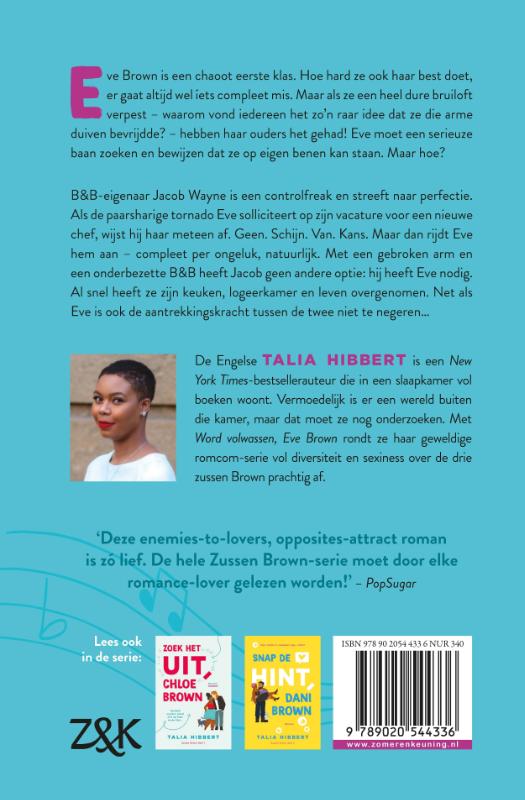 Achterkant van Word volwassen, Eve Brown