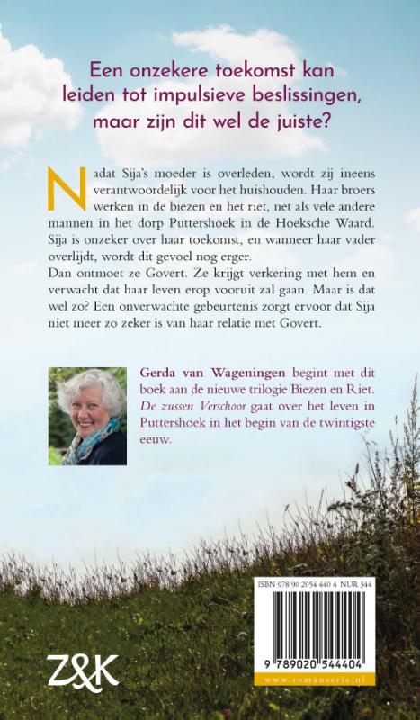 Achterkant van De zussen Verschoor
