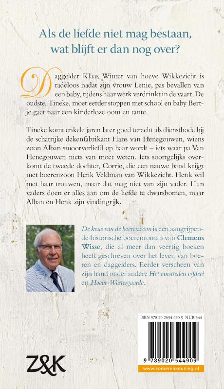 Achterkant van De keus van de boerenzoon