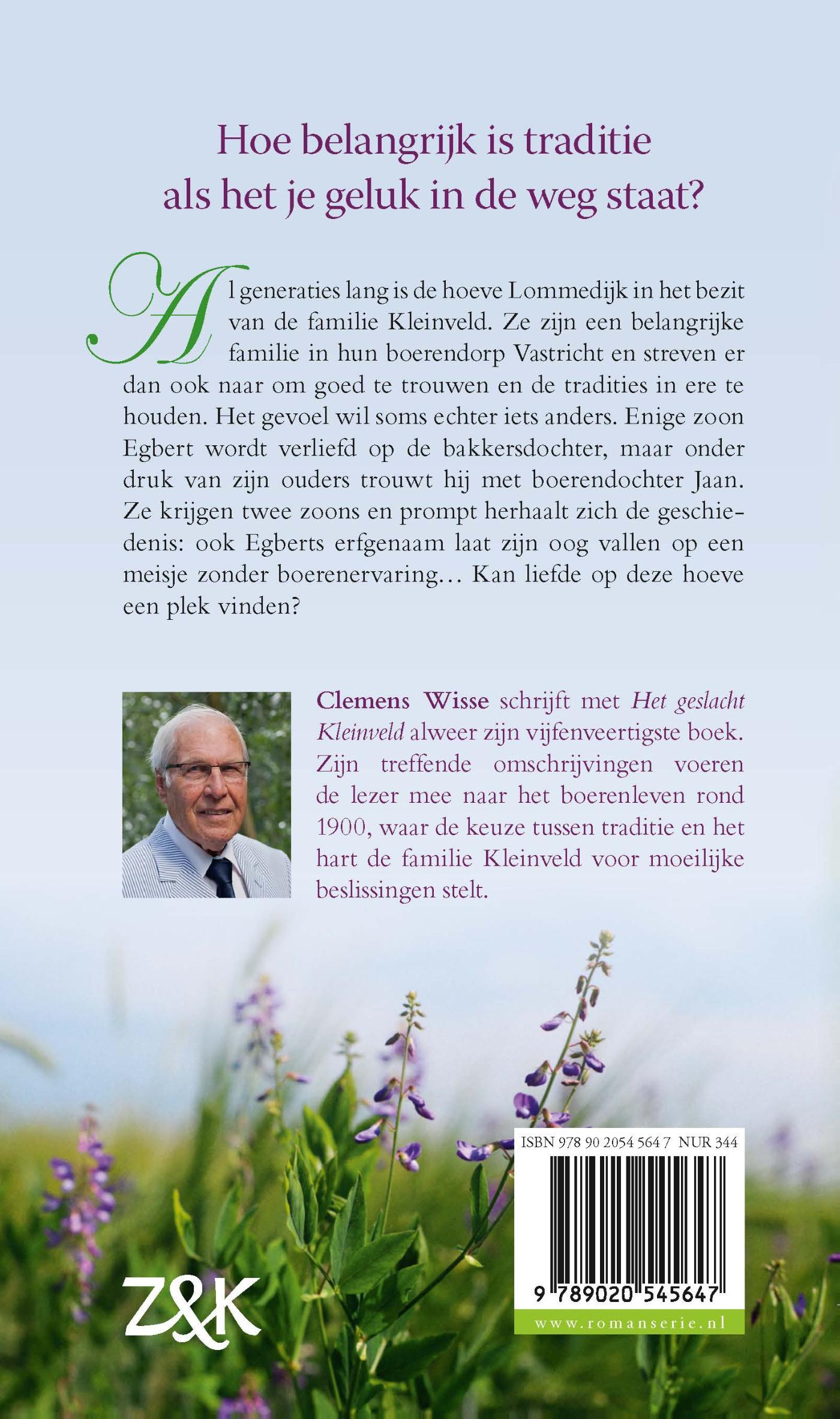 Achterkant van Het geslacht Kleinveld
