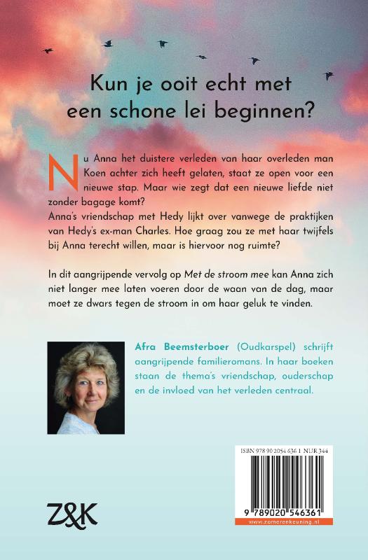 Achterkant van Tegen de stroom in