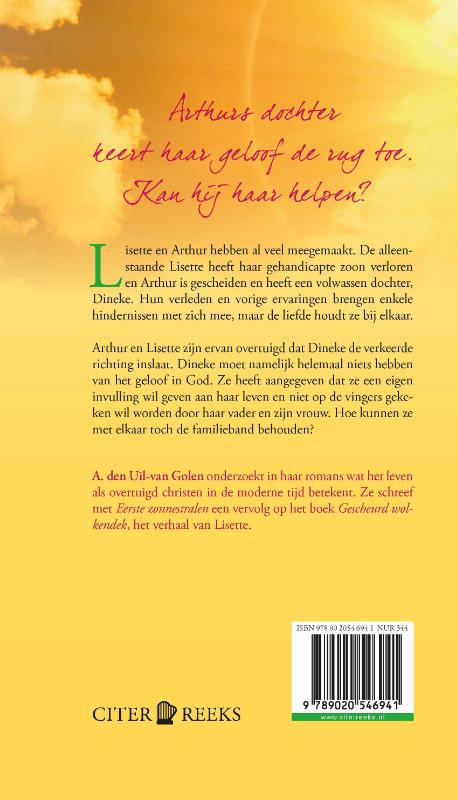 Achterkant van Eerste zonnestralen