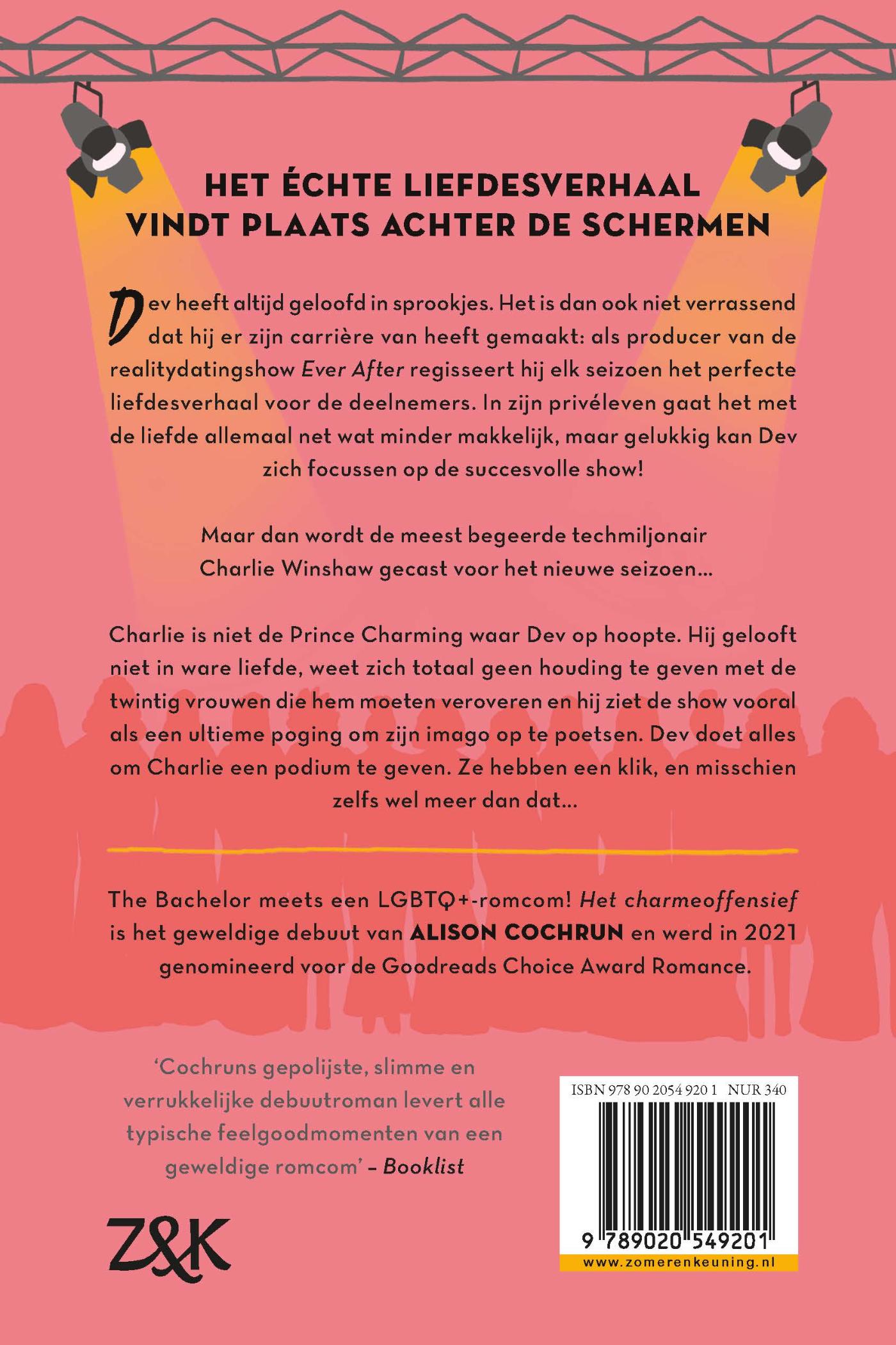 Achterkant van Het charmeoffensief