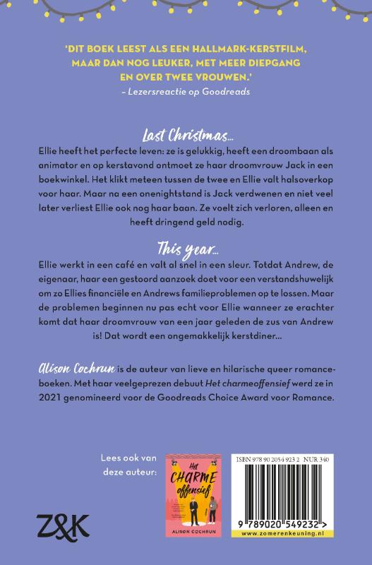 Achterkant van Een kerst om te kussen