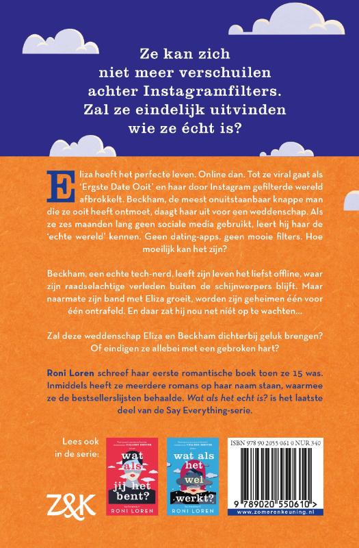 Achterkant van Wat als het echt is?
