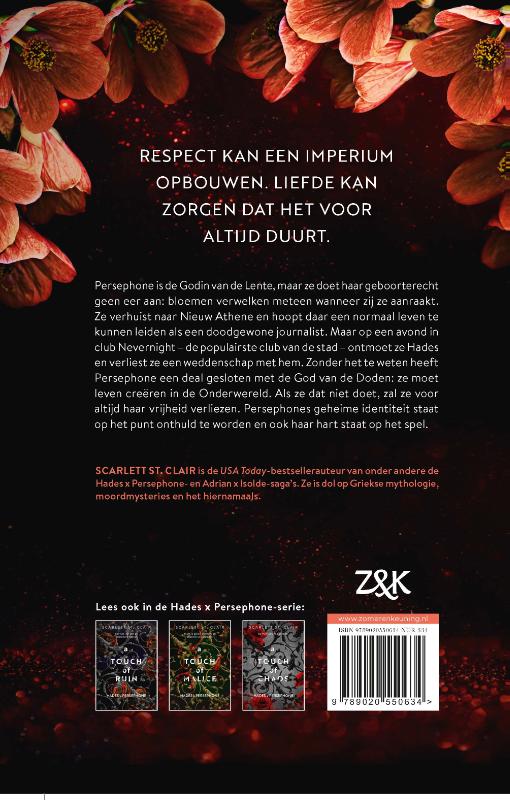 Achterkant van A touch of darkness