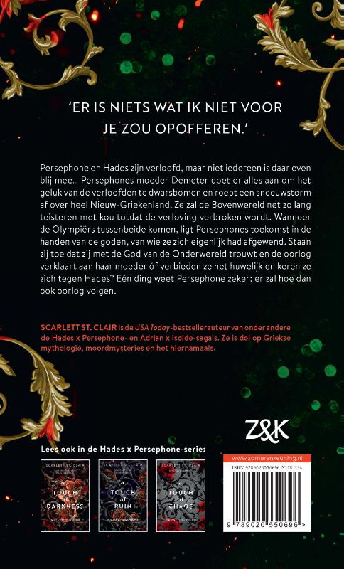Achterkant van A touch of malice