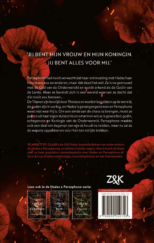 Achterkant van A touch of chaos