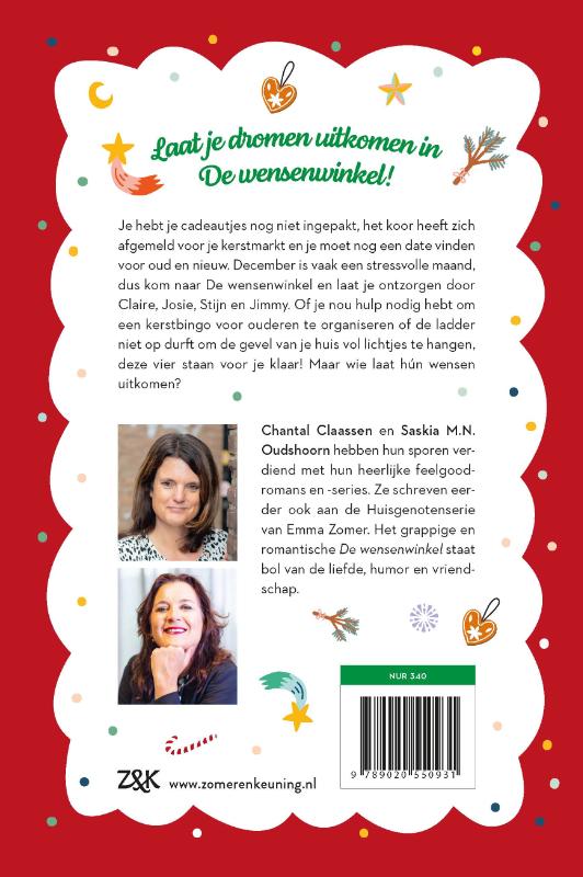 Achterkant van De wensenwinkel