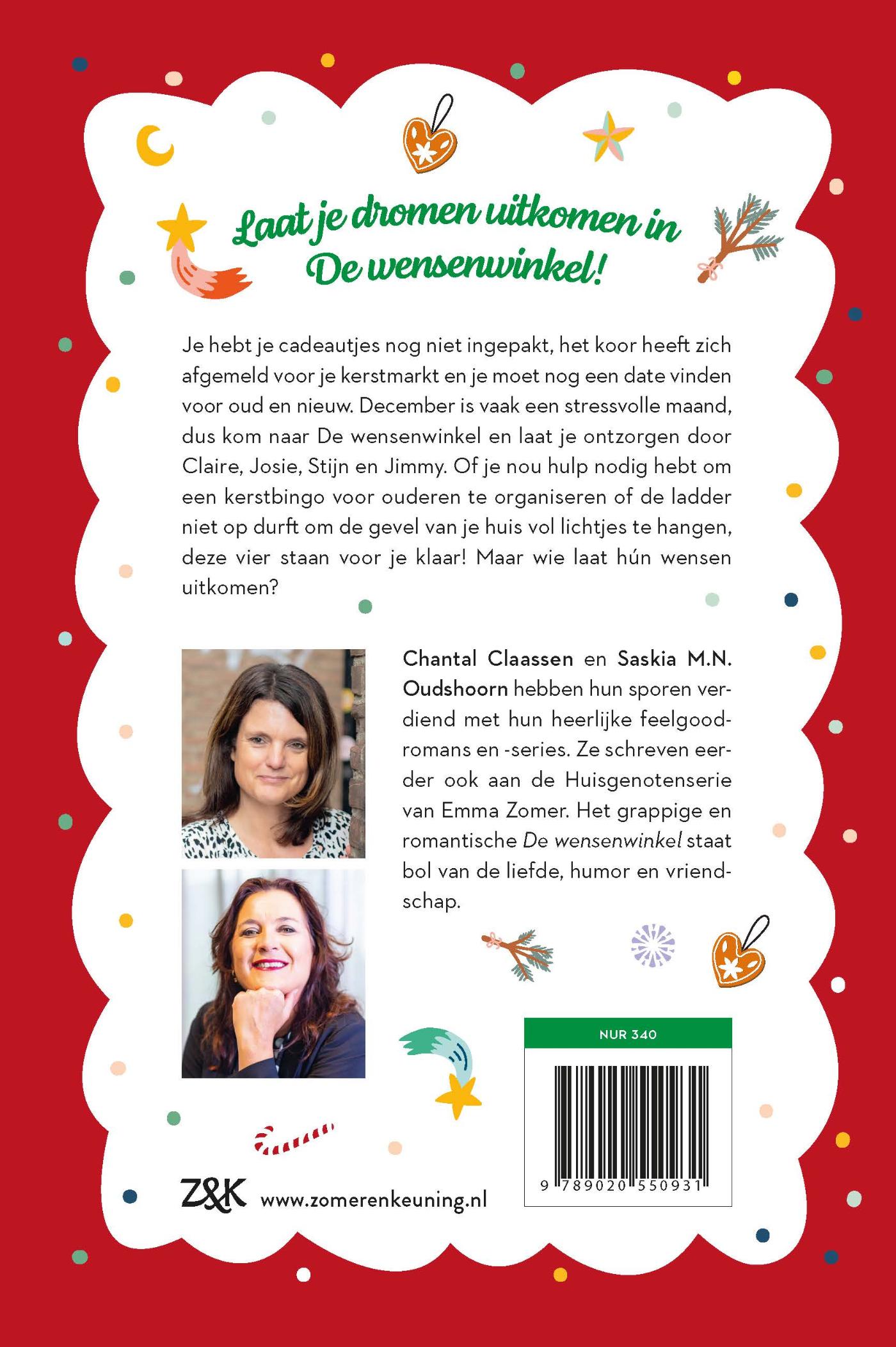 Achterkant van De wensenwinkel