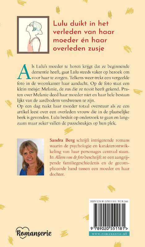 Achterkant van Alleen van de foto