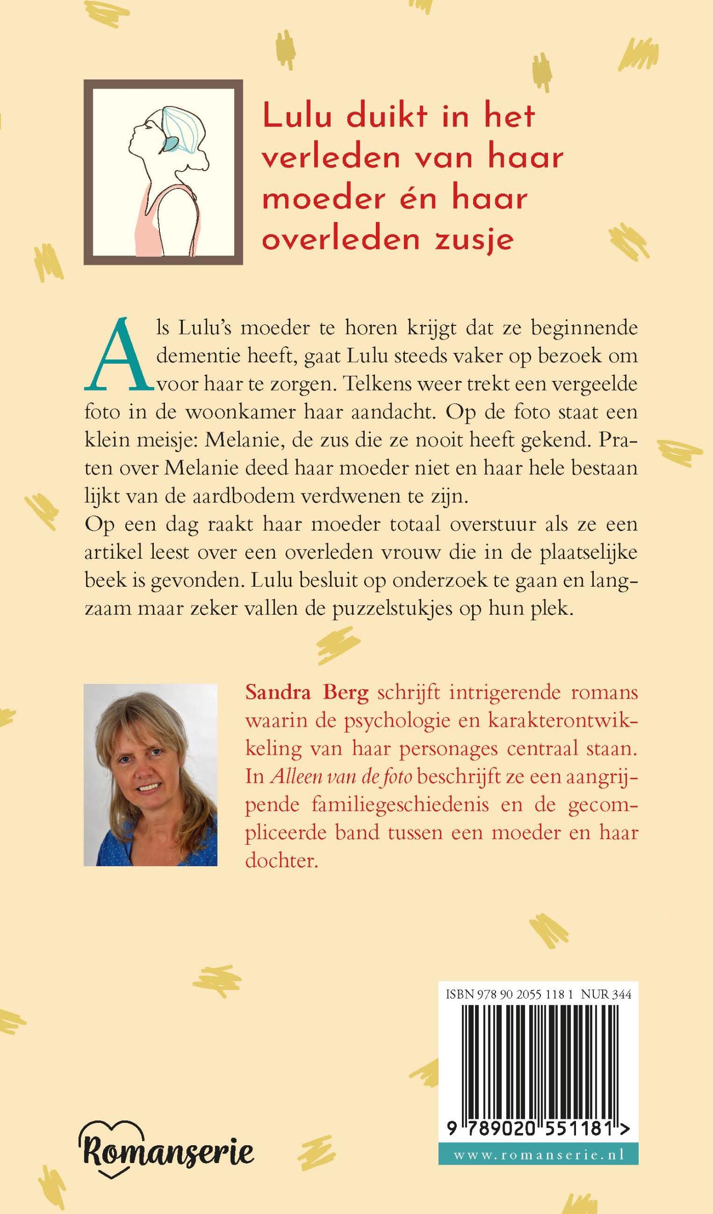Achterkant van Alleen van de foto
