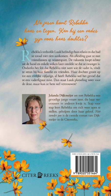 Achterkant van Niet zonder jou