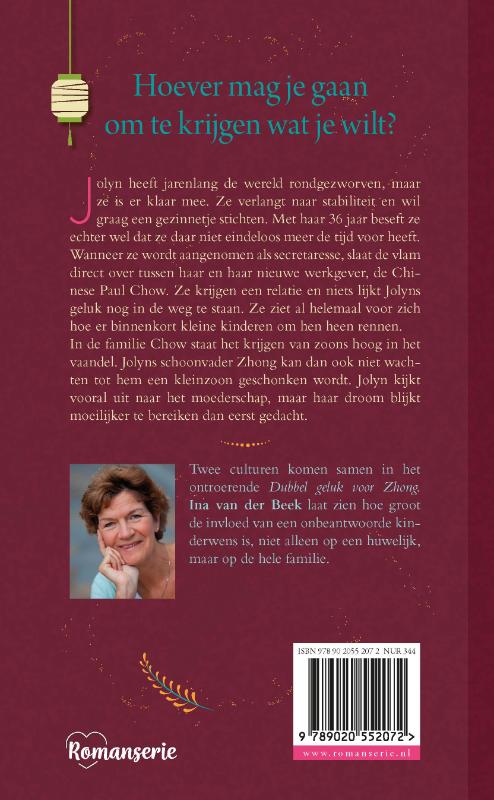 Achterkant van Dubbel geluk voor Zhong