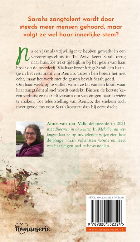 Achterkant van Melodie van verlangen