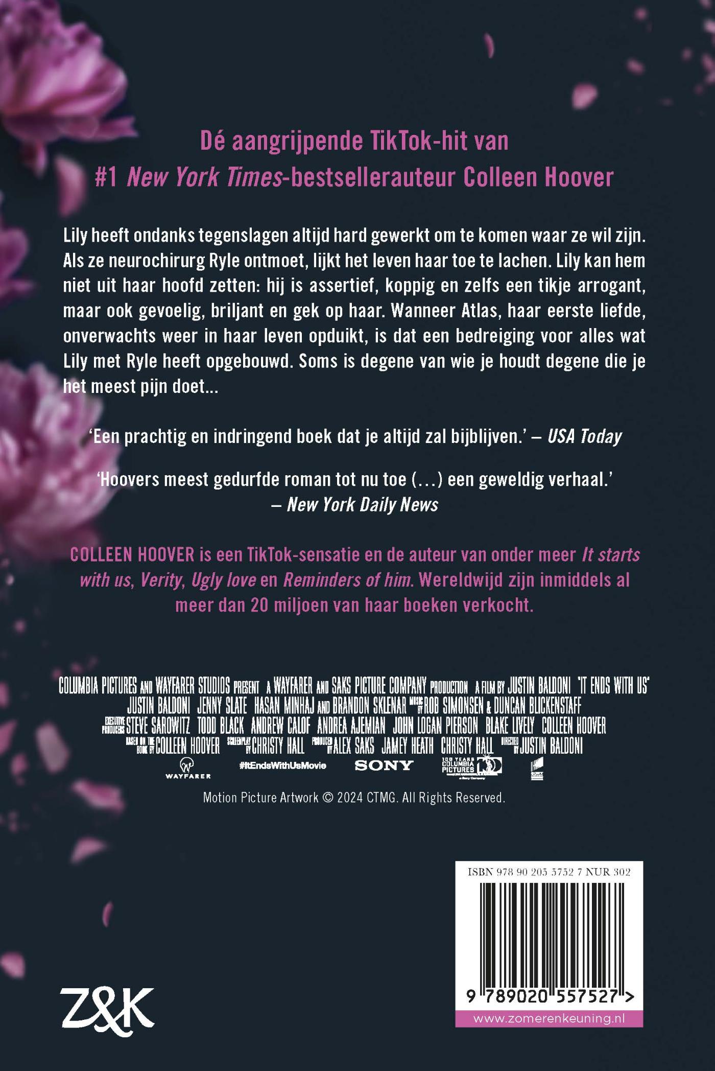 Achterkant van It ends with us
