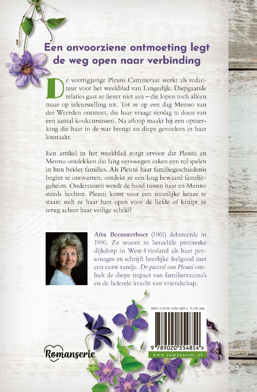 Achterkant van De puzzel van Pleuni
