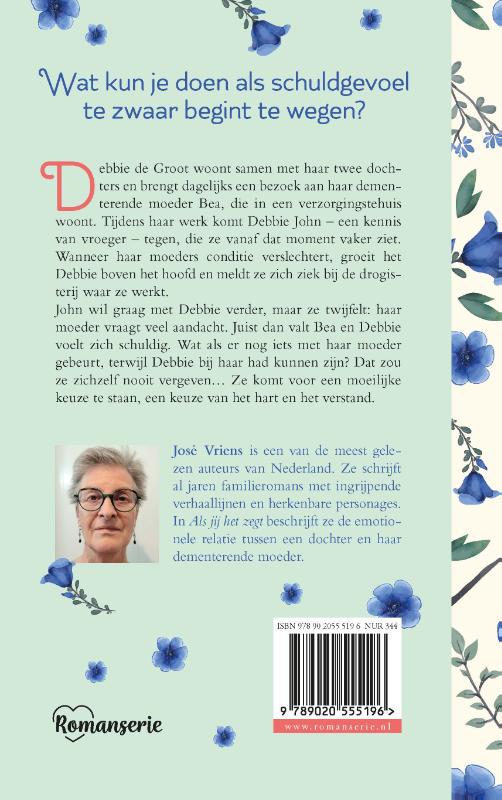 Achterkant van Als jij het zegt