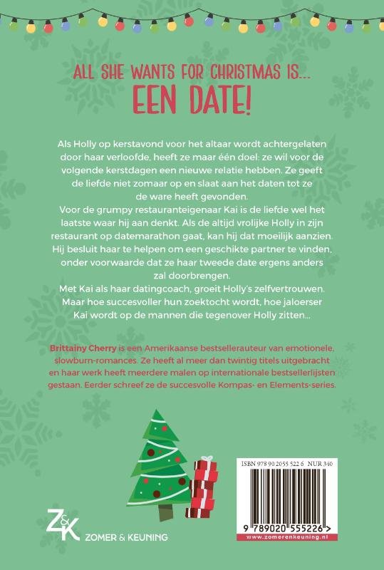 Achterkant van Een date voor kerst