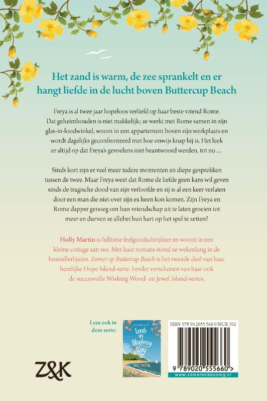 Achterkant van Zomer op Buttercup Beach