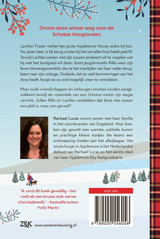 Achterkant van Het winterhuisje in Applemore