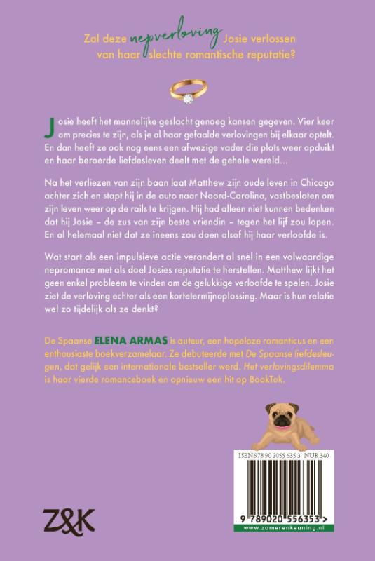 Achterkant van Het verlovingsdilemma