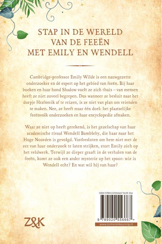 Achterkant van Emily Wildes encyclopedie der feeën