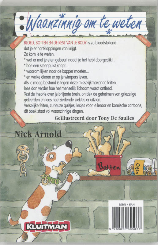 Achterkant van Bloed, botten en de rest van je body