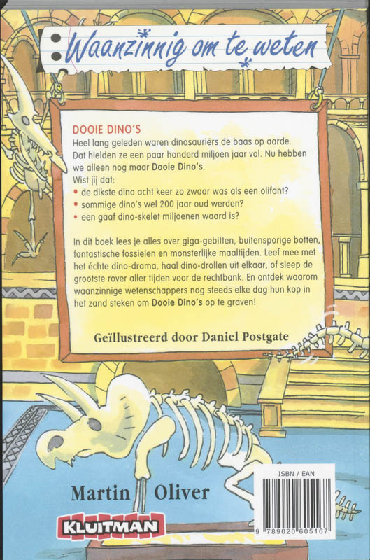 Achterkant van Dooie dino's