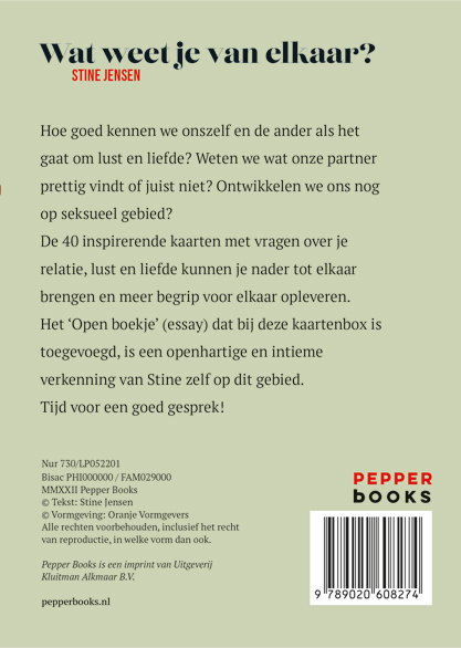Achterkant van Wat weet je van elkaar?