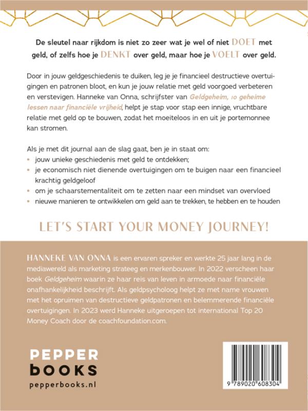 Achterkant van Money Journal