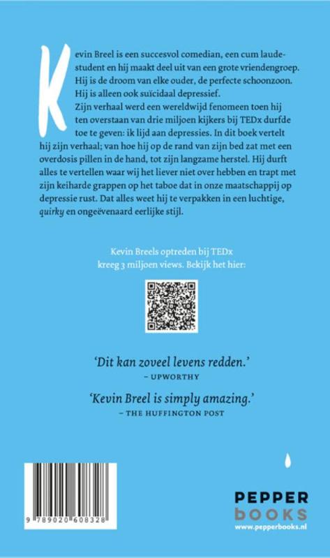 Achterkant van Komiek versus depressie