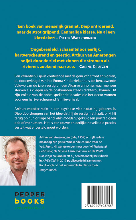 Achterkant van Mijn moeder is gek