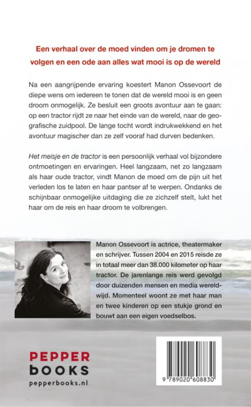 Achterkant van Het meisje en de tractor