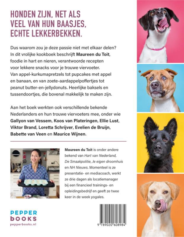 Achterkant van Happy Hond kookboek