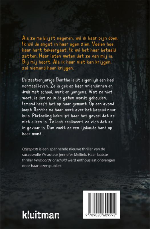 Achterkant van Opgepast!