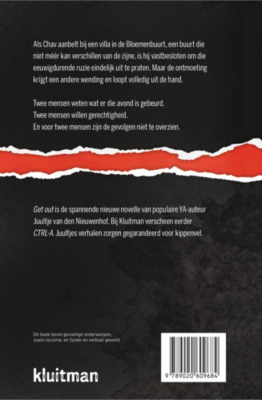 Achterkant van Get out