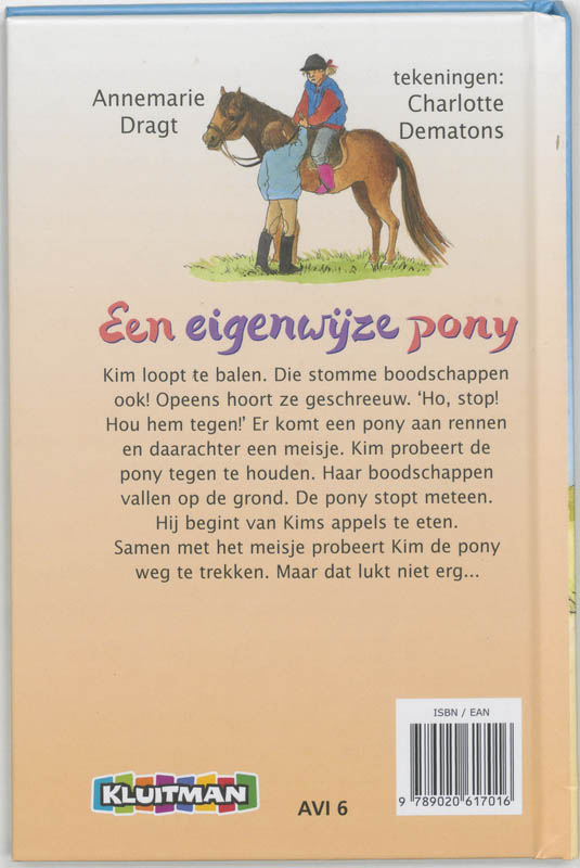 Achterkant van Een eigenwijze pony