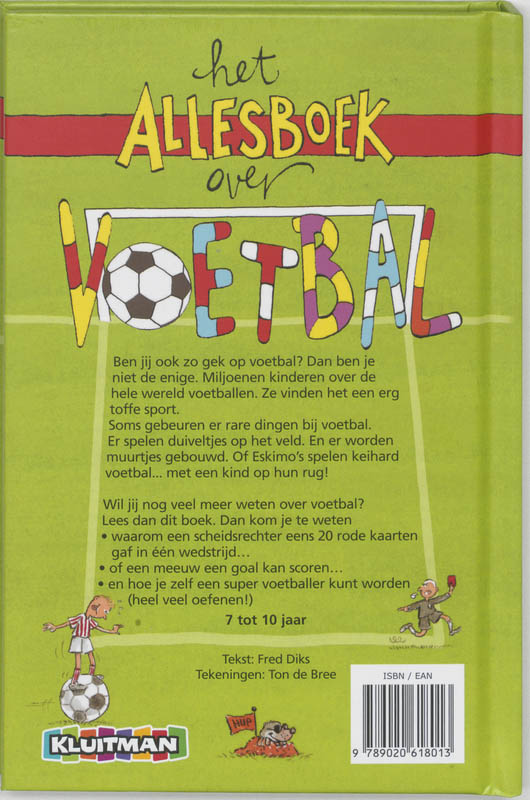 Achterkant van Het Allesboek over Voetbal