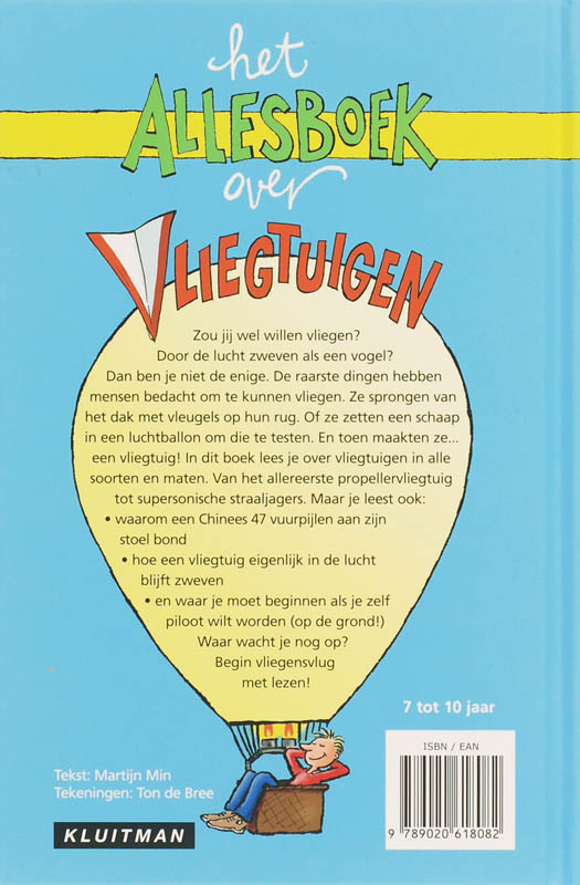 Achterkant van Het allesboek over vliegtuigen