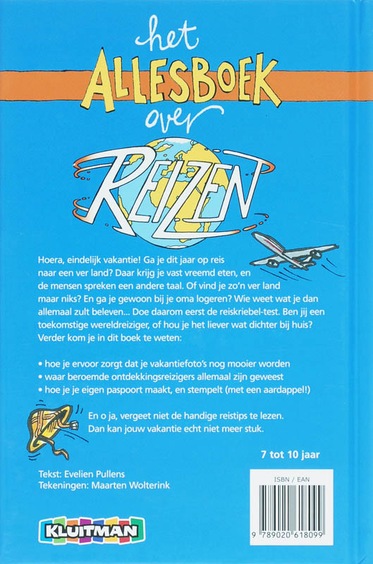 Achterkant van Het Allesboek over Reizen