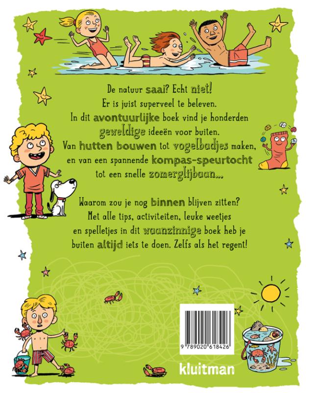 Achterkant van Het briljante boek vol dingen om buiten te doen