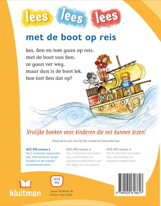 Achterkant van Met de boot op reis