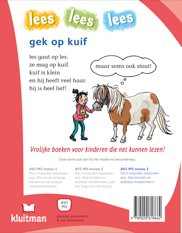 Achterkant van gek op kuif