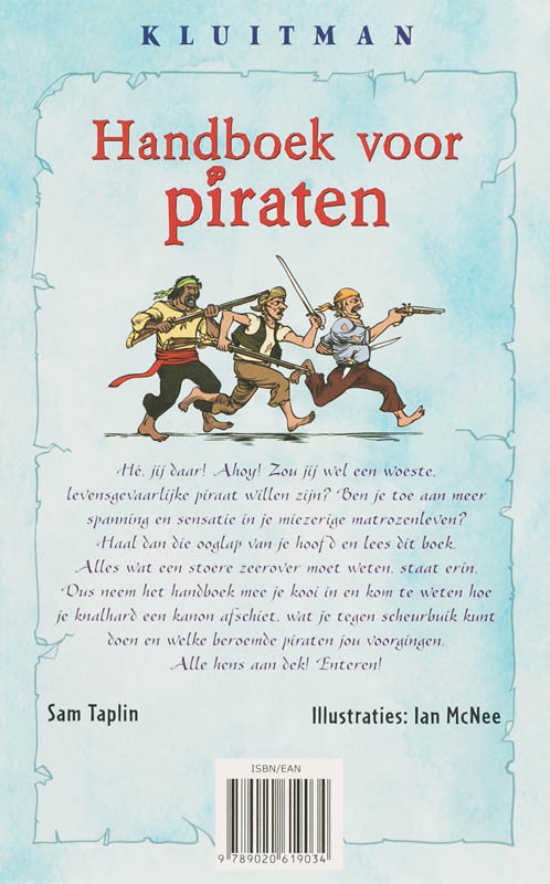 Achterkant van Handboek voor piraten