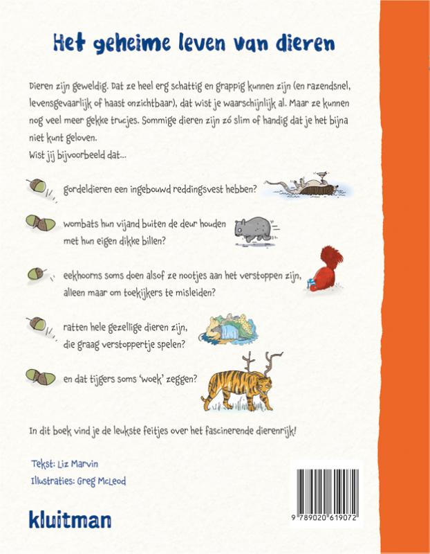 Achterkant van Het geheime leven van dieren