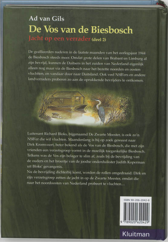 Achterkant van Jacht op een verrader