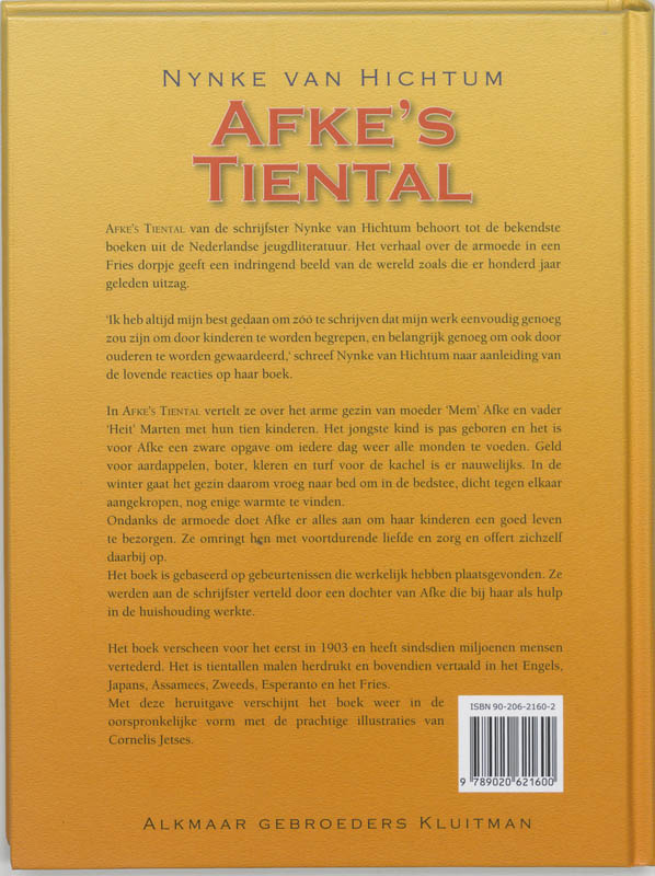 Achterkant van Afke's Tiental