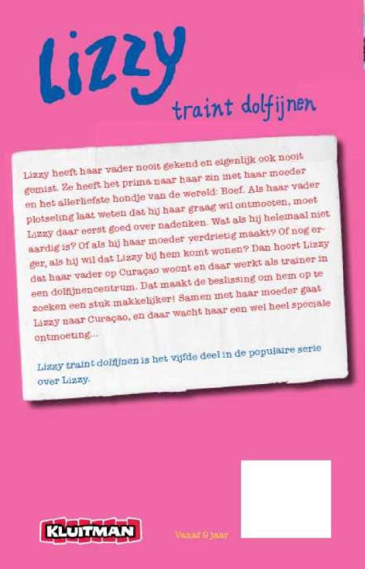 Achterkant van Lizzy traint dolfijnen